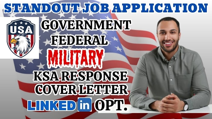 Gig Preview - Craft federal, executives, government, veteran, grc, ksa response, usajob resume