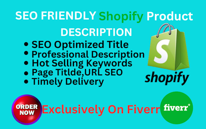 Gig Preview - Do shopify seo services and shopify marketing