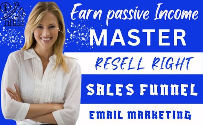 Gig Preview - Do automated sales for master resell right courses, sales funnel passive income