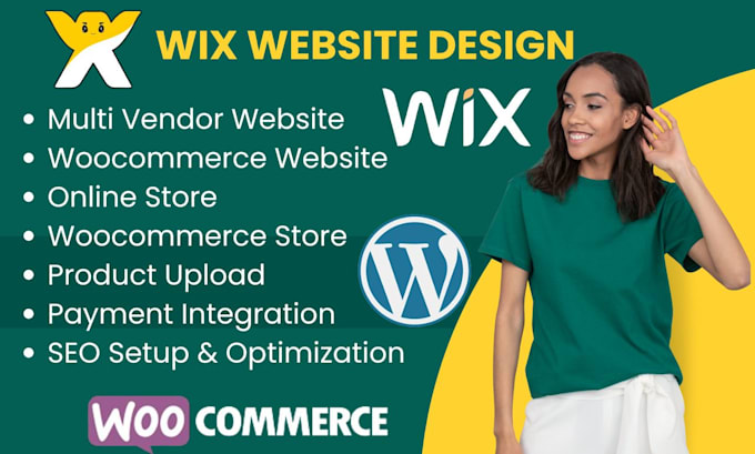 Gig Preview - Design wix website wix ecommerce website wix business website wix studio