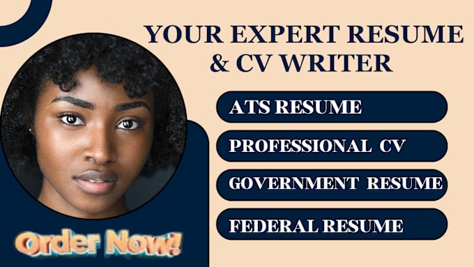 Gig Preview - Deliver ats federal tech nursing, medical and executive resume cover letter