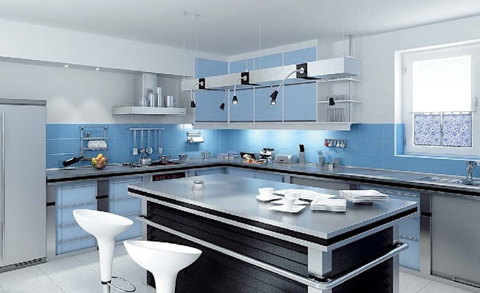 Gig Preview - Do stunning photorealistic 3d renderings for your kitchen