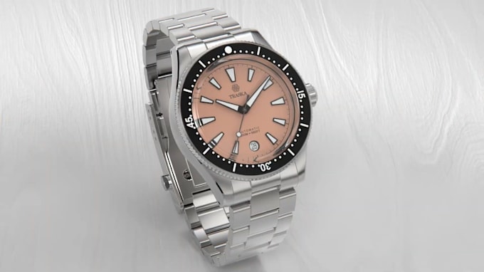 Gig Preview - 3d watch animation 3d watch design 3d watch model 3d render 3d cad in solidworks