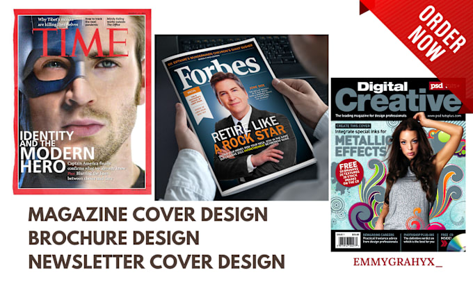 Gig Preview - Design attractive magazine brochure design newspaper cover