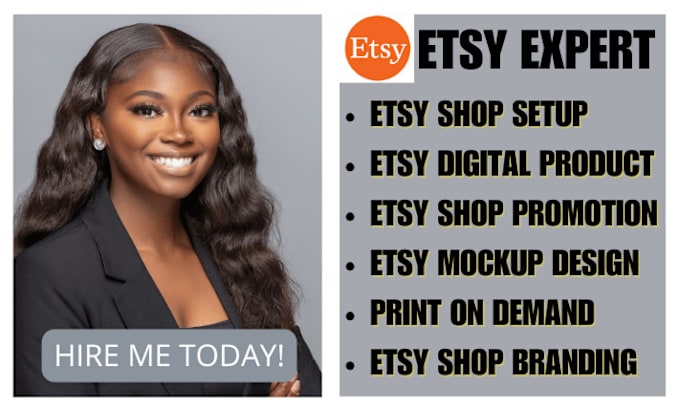 Gig Preview - Do etsy shop setup etsy product listing etsy digital planner for etsy sales