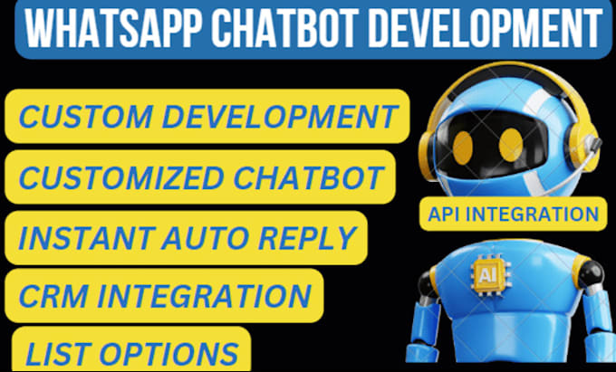 Gig Preview - Develop a custom whatsapp bot to enhance your business using manychat, python