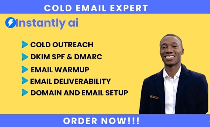 Gig Preview - Do cold email outreach email warmup on instantly ai