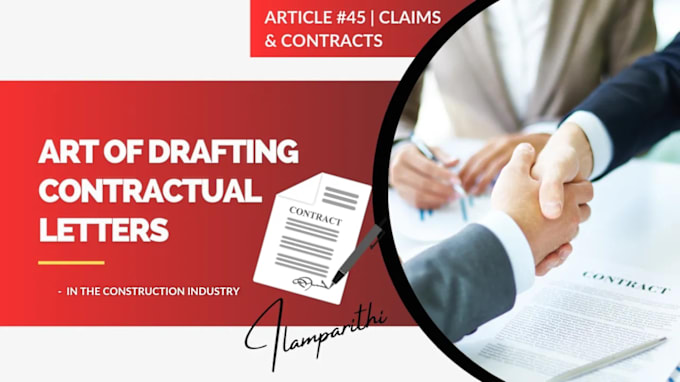 Gig Preview - Write contractual letters and make project claims successful