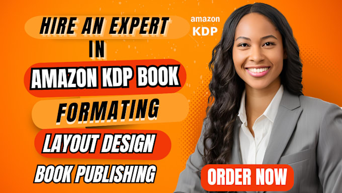 Gig Preview - Do amazon kdp book publishing kindle book formatting amzon kdp book publishing