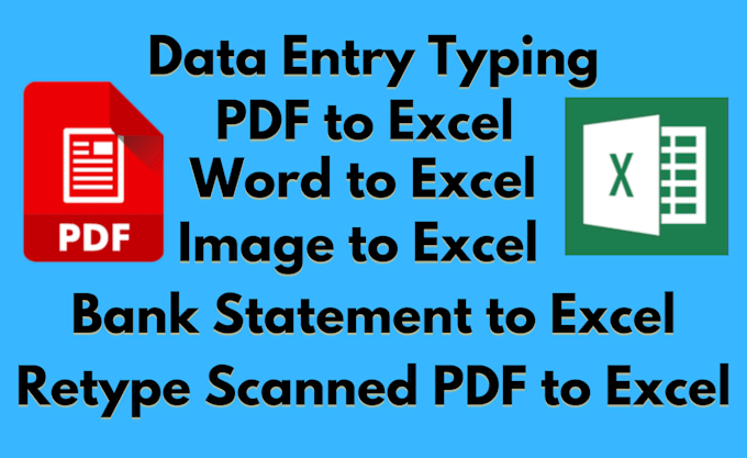 Bestseller - convert PDF to excel, PDF to word, or data entry