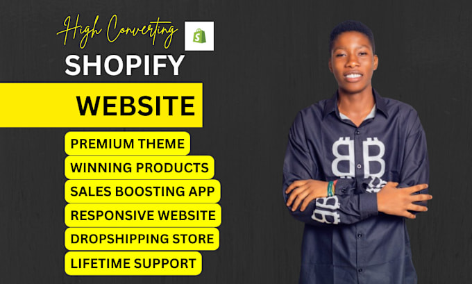 Gig Preview - Design profitable branded shopify dropshipping store or shopify website