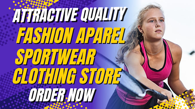 Bestseller - design fashion activewear shopify store sportwear gym apparel streetwear website