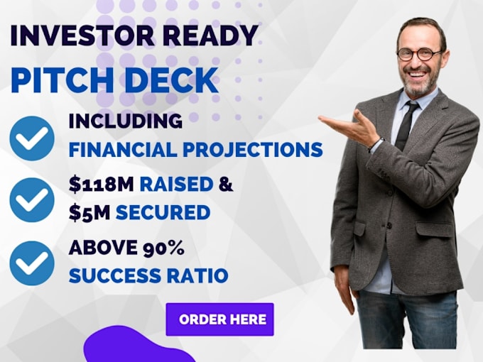 Gig Preview - Create modern investor pitch deck, powerpoint pitch startups business