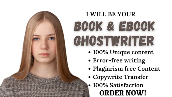 Gig Preview - Ghostwrite 30,000 words as ebook writer, ghost book writer, ebook ghostwriter