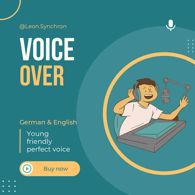 Gig Preview - Create a young voice overs for you, english and german