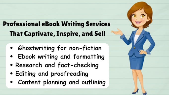 Gig Preview - Be your cookbook writer, ghostwriter, amazon KDP