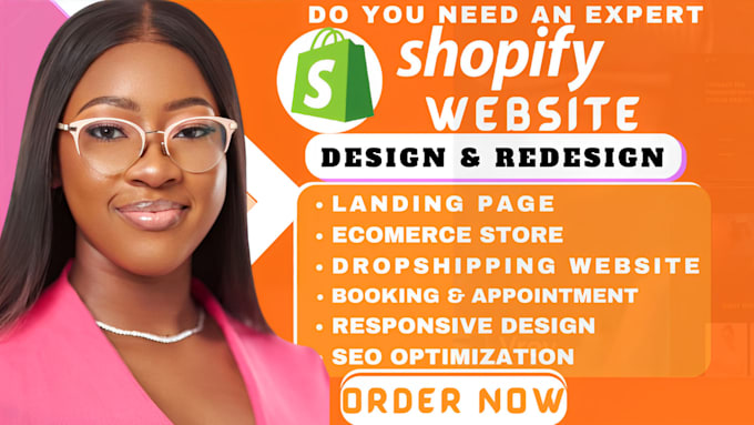 Gig Preview - Redesign shopify website design shopify website redesign shopify store design