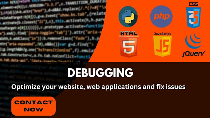 Gig Preview - Fix and debug your website and web applications using javascript