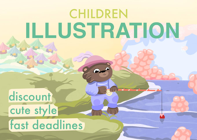 Gig Preview - Create illustrations for children books and covers for amazon