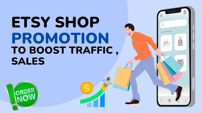 Gig Preview - Etsy shop promotion product SEO optimization to boost etsy visibility and rank