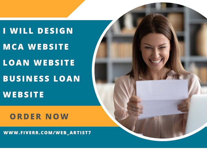 Gig Preview - Design mca website loan website business loan website