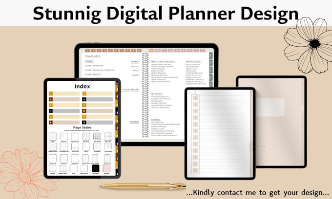 Gig Preview - Design etsy digital products, digital downloadable, printable planner, etsy seo