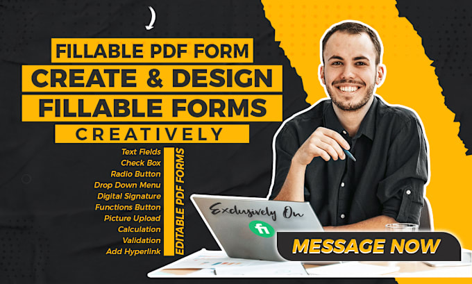 Gig Preview - Create, design, or convert PDF document to fillable PDF form