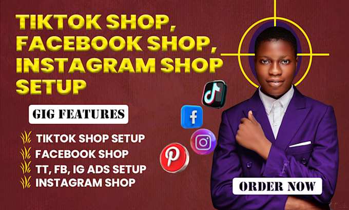 Gig Preview - Do tiktok shop setup, facebook shop, instagram shop and tiktok ads to boost sale