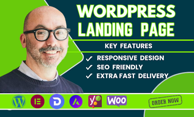 Gig Preview - Within 5 hours create an highly converting wordpress landing page, elementor pro