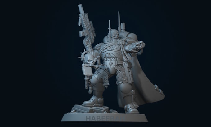 Gig Preview - Sculpt 3d miniature warhammer 40k tabletop age of sigmar for 3d printing stl