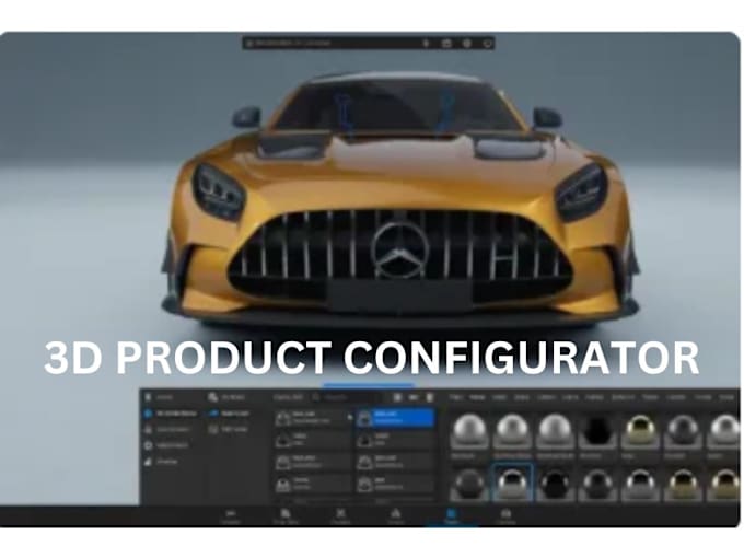 Gig Preview - Do a 3d product configurator for your website using threejs, zakeke, and webgl