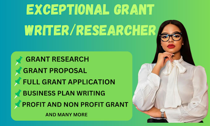 Gig Preview - Do grant research grant writing non profit grant application