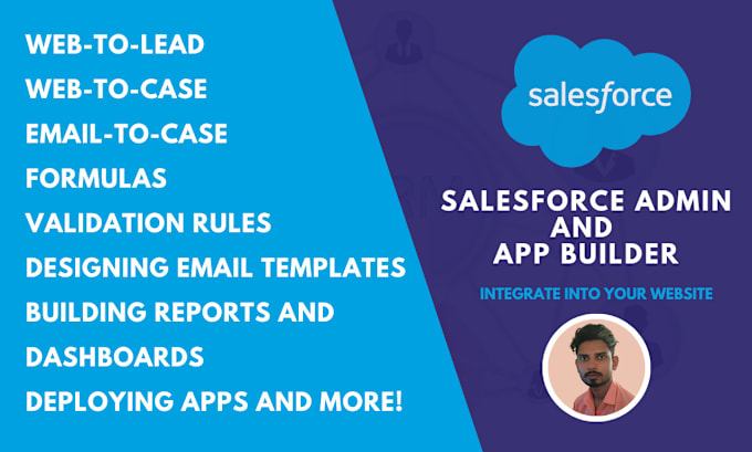 Gig Preview - Be your salesforce admin and app builder, integrate into your website