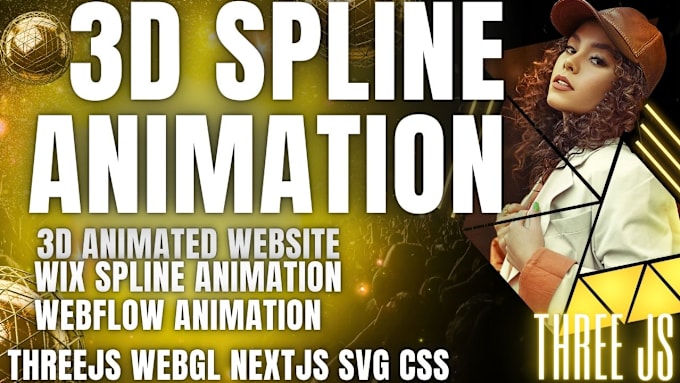 Gig Preview - 3d spline animation 3d animated website interactive webflow animation wix spline