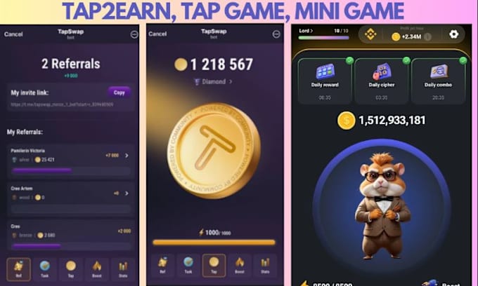 Gig Preview - Build crypto earn game telegram mini app telegram mini game 2d game development