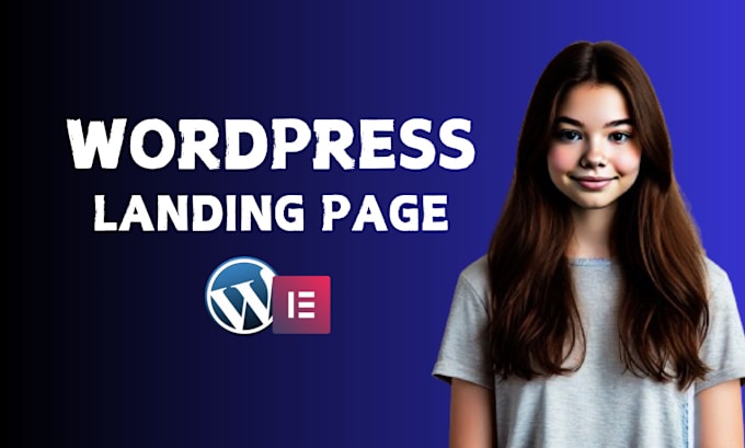 Gig Preview - Do wordpress landing page design or elementor landing page