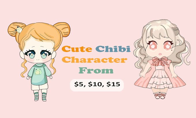 Gig Preview - Do chibi character emotes kawaii 2d chibi art chibi animation