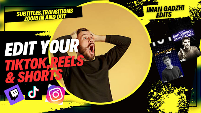 Gig Preview - Edit viral instagram reels, tiktok videos , youtube shorts for you