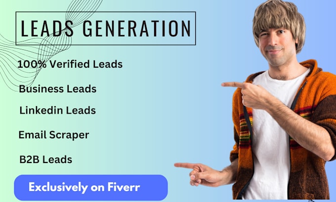 Gig Preview - Generate verified b2b leads  for your business growth