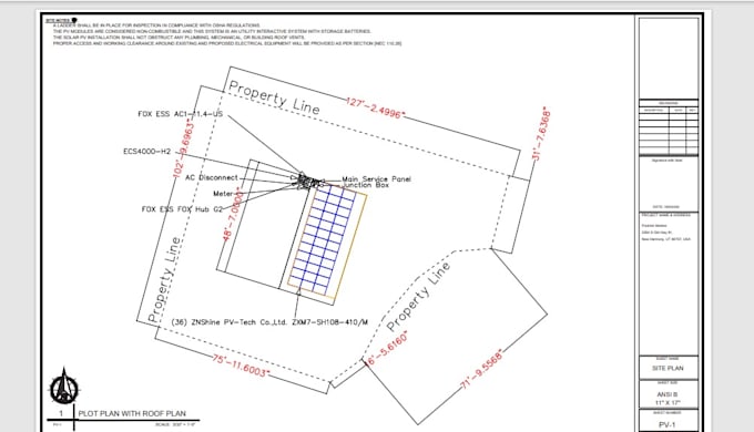 Gig Preview - Create detailed solar permit plans with engineering stamps and calculation sheet