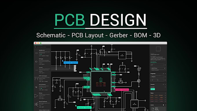 Gig Preview - Design pcb boards, schematics, and 3d models