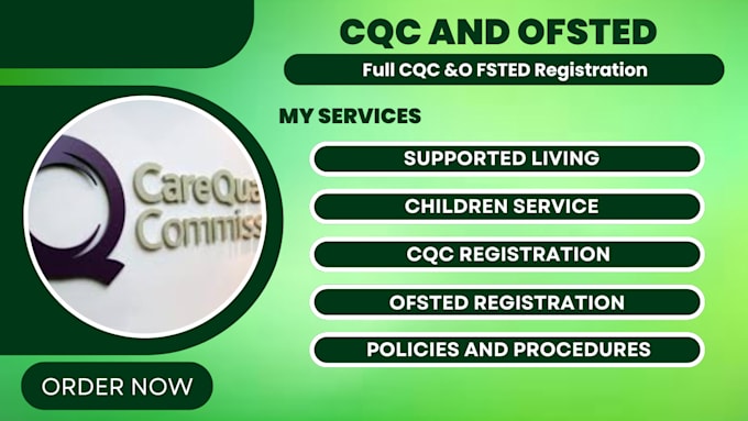 Gig Preview - Do full cqc registration, do ofsted, uk homecare policy and procedure, uk tender