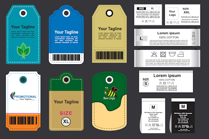 Gig Preview - Design clothing labels and hang tags, price tags design