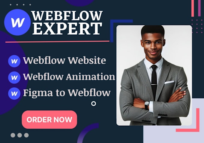 Gig Preview - Build webflow website with spline animations, interactive design, custom ui ux