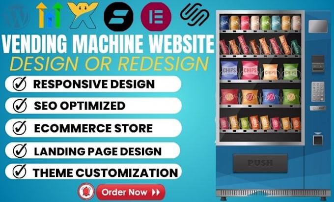 Gig Preview - Develop vending machine website for vending machine business, vending website