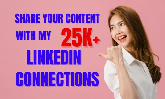 Gig Preview - Share, promote and shoutouts your post with 25k linkedin connections