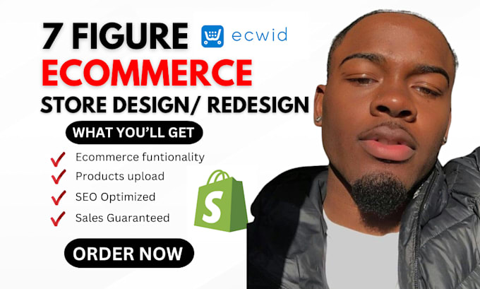 Gig Preview - Design bigcommerce website ecwid bigcartel store redesign shopify ewcid setup