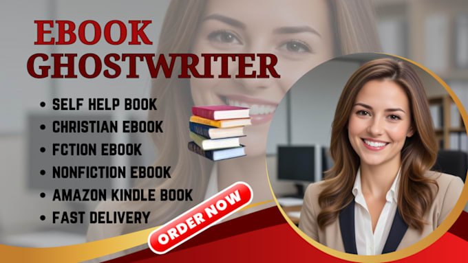 Gig Preview - Be your kdp book writer ghostbook writer non fiction ebook ghostwriter