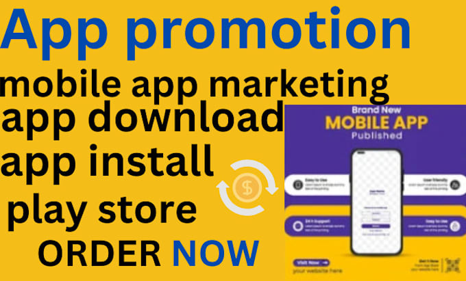 Gig Preview - Do organic mobile app promotion dawnload your game store