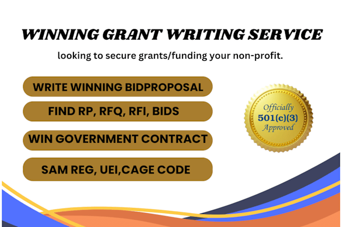 Bestseller - do grant writing, grant research, grant application, grant proposal grant,gov